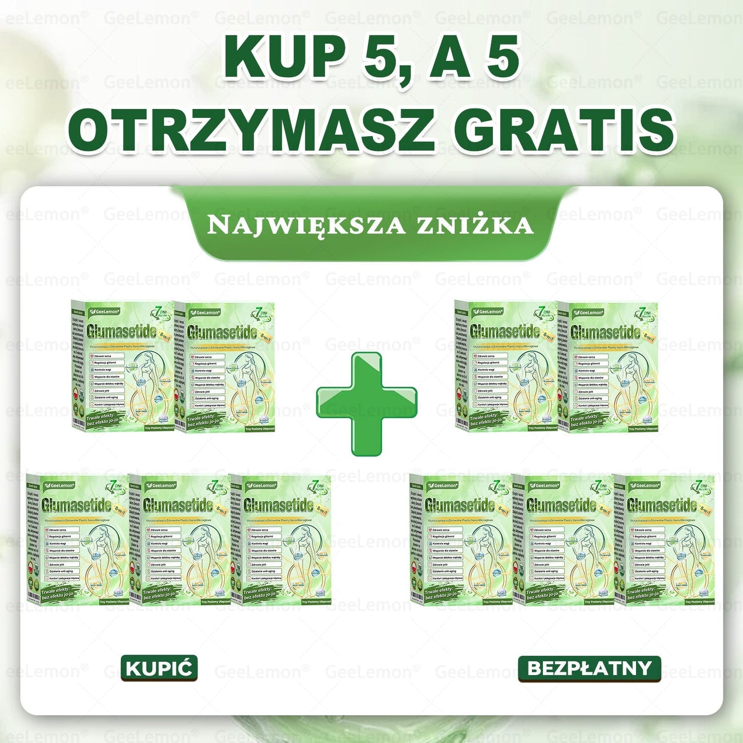 Oficjalny Sklep | 👩⚕️🎁 𝐆𝐞𝑒𝐿𝑒𝐦𝐨𝐧® 𝐆𝐥𝐮𝐦ase𝐭𝐢𝐝𝐞 𝟖 𝐰 𝟏 Smukły i Zdrowy Nano Plaster z Mikronakłuciami 🇵🇱(Tylko raz dziennie, widoczne zmiany już w 7 dni)✅ Na otyłość, 🅛🅞🅞🅢🅔 🅢🅚🅘🅝 wiotką skórę, cukrzycę, bezdech senny, problemy ze stawami i wiele więcej pltp03