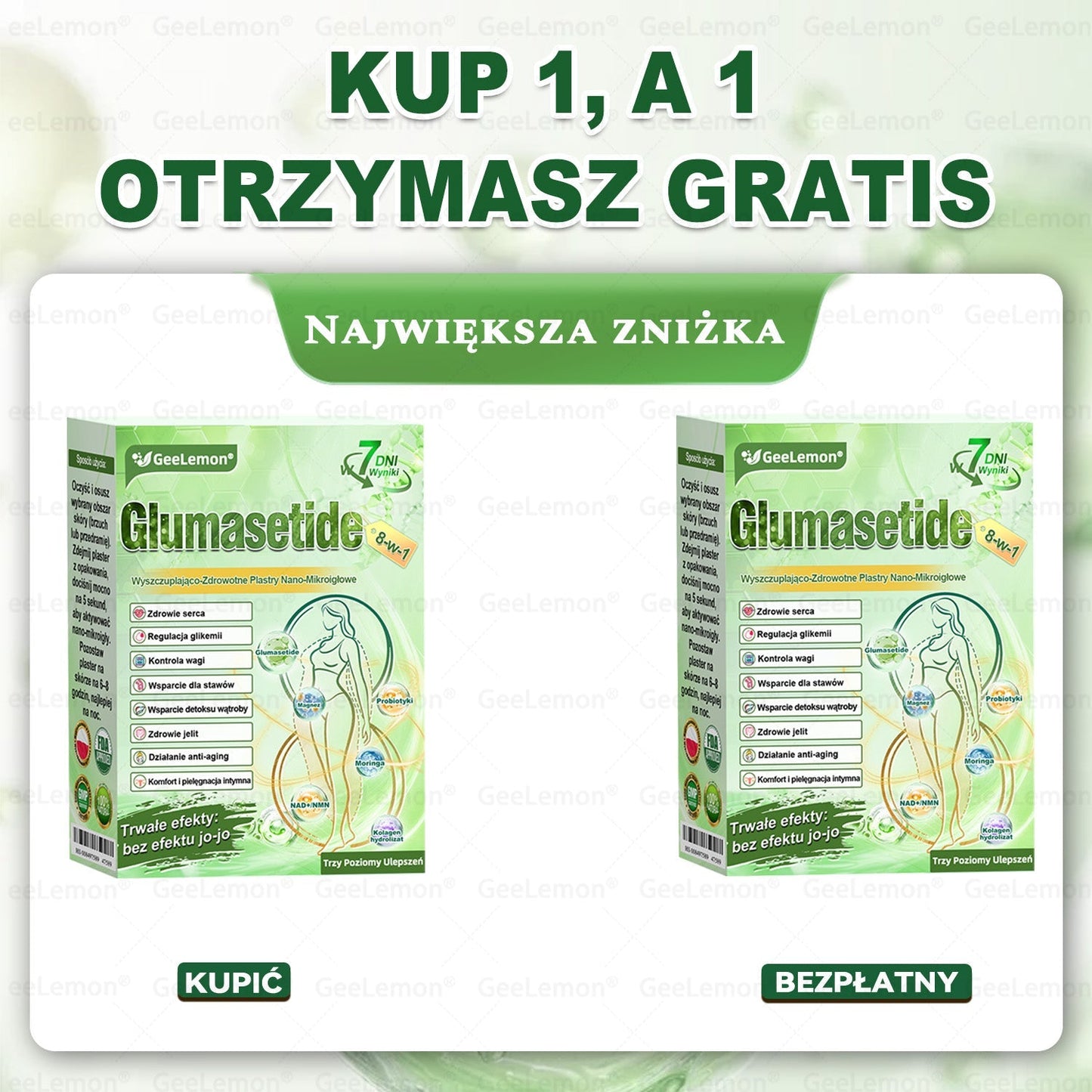 Oficjalny Sklep | 👩‍⚕️🎁 𝐆𝐞𝑒𝐿𝑒𝐦𝐨𝐧® 𝐆𝐥𝐮𝐦ase𝐭𝐢𝐝𝐞 𝟖 𝐰 𝟏 Smukły i Zdrowy Nano Plaster z Mikronakłuciami 🇵🇱(Tylko raz dziennie, widoczne zmiany już w 7 dni)✅ Na otyłość, 🅛🅞🅞🅢🅔 🅢🅚🅘🅝 wiotką skórę, cukrzycę, bezdech senny, problemy ze stawami i wiele więcej pltp03