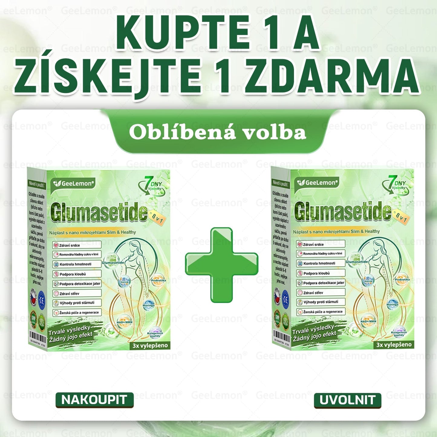 🎁 Zbývá už jen 5 balení! Nyní vám dáváme dalších 50 % slevy! Buďte fit a zdraví. Pokud tuto příležitost nevyužijete nyní, příště na ni budete mít šanci až příští rok!