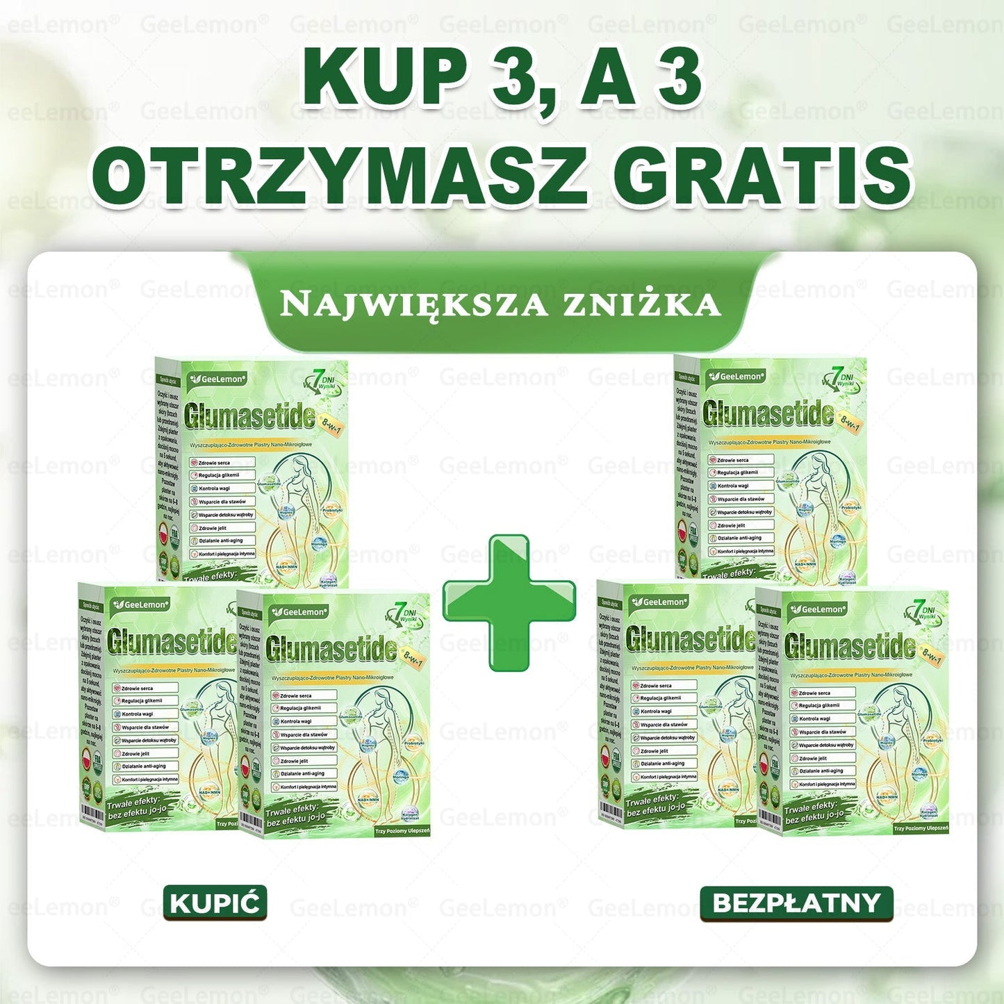Oficjalny Sklep | 👩‍⚕️🎁 𝐆𝐞𝑒𝐿𝑒𝐦𝐨𝐧® 𝐆𝐥𝐮𝐦ase𝐭𝐢𝐝𝐞 𝟖 𝐰 𝟏 Smukły i Zdrowy Nano Plaster z Mikronakłuciami 🇵🇱(Tylko raz dziennie, widoczne zmiany już w 7 dni)✅ Na otyłość, 🅛🅞🅞🅢🅔 🅢🅚🅘🅝 wiotką skórę, cukrzycę, bezdech senny, problemy ze stawami i wiele więcej pltp03