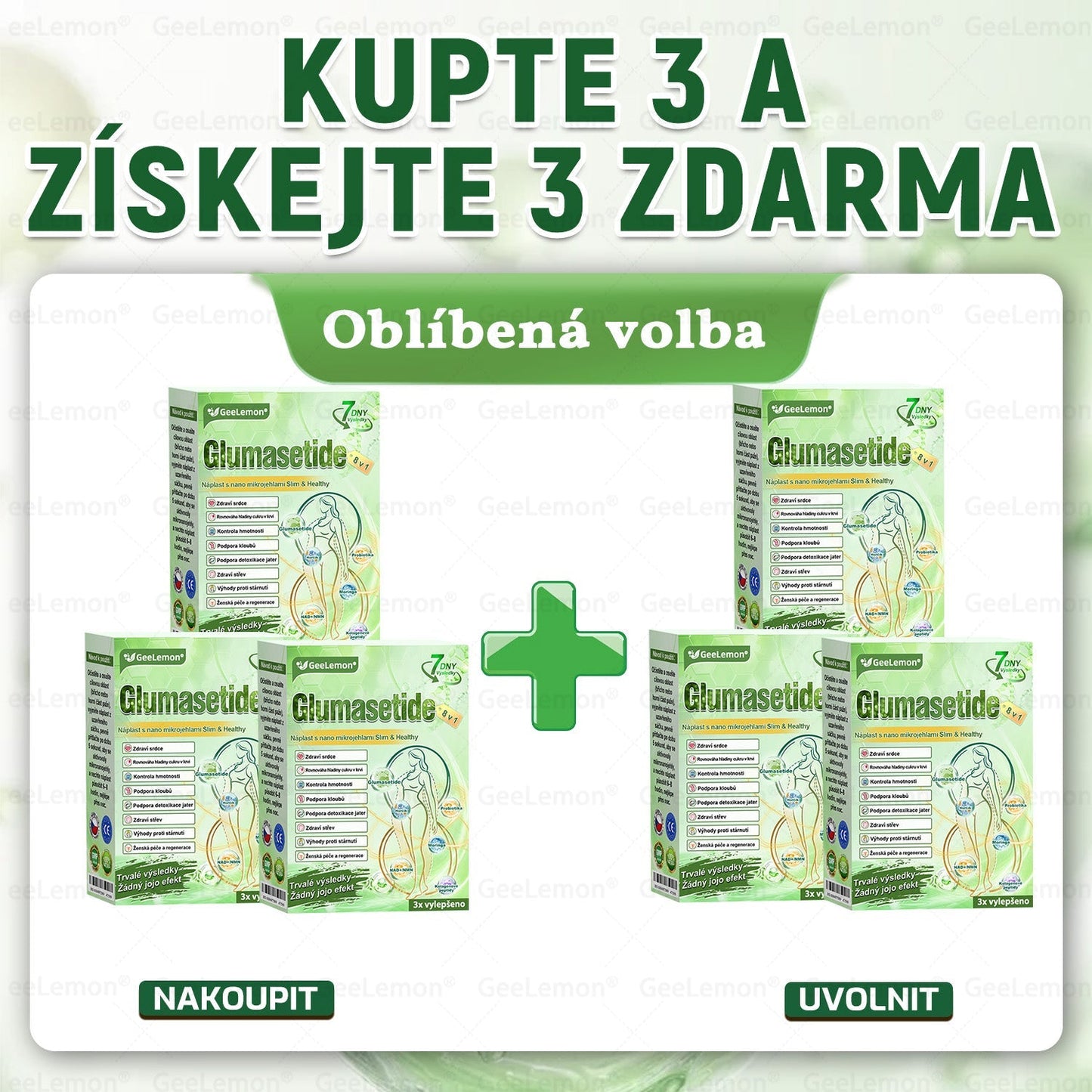 🎁 Zbývá už jen 5 balení! Nyní vám dáváme dalších 50 % slevy! Buďte fit a zdraví. Pokud tuto příležitost nevyužijete nyní, příště na ni budete mít šanci až příští rok!